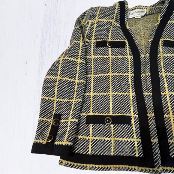 80s Vintage Castleberry London New York tweed blazer coat - Picture 5 of 10